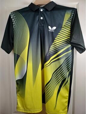 Butterfly Table Tennis Polo Shirt - Men's XXL (FITS Like L. - See Measurements)